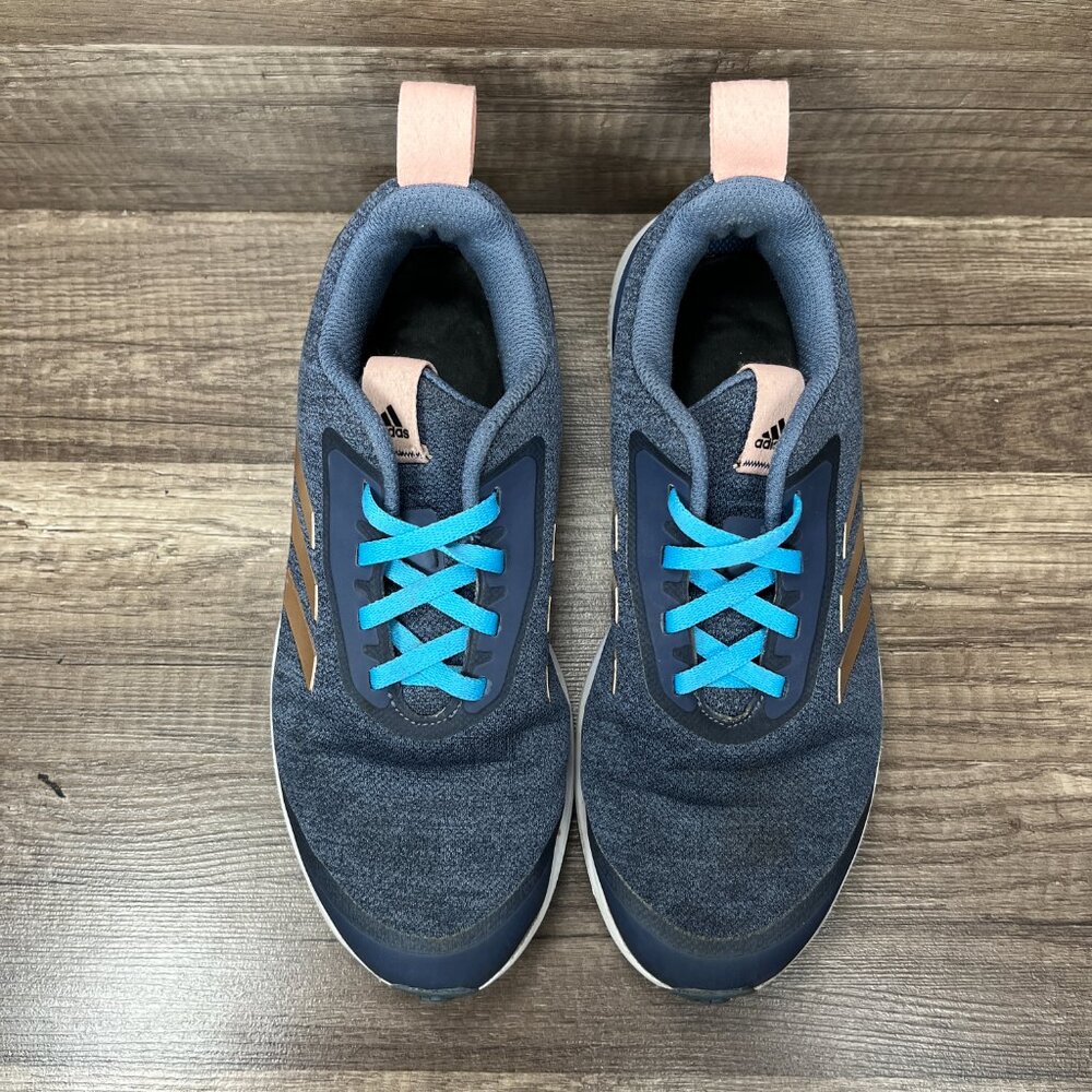 Adidas Rapidrun X Blue Gold Womens US Size 6 EUR 37.3 G27446 Running Shoes - Picture 7 of 9